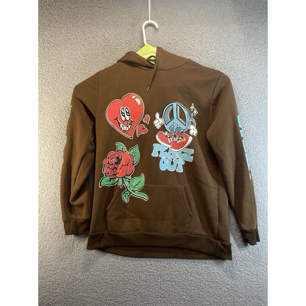 Y2K Riot Empire Hoodie Large Peace‎ Out Casual Vintage